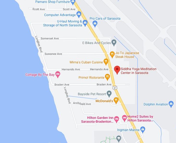 Map to SYMC Sarasota